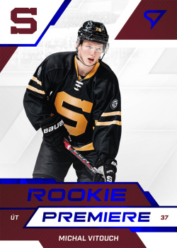 Michal Vitouch Sparta Tipsport ELH 2022/23 SportZoo 2. serie Rookie Premiere /149 #RP-12
